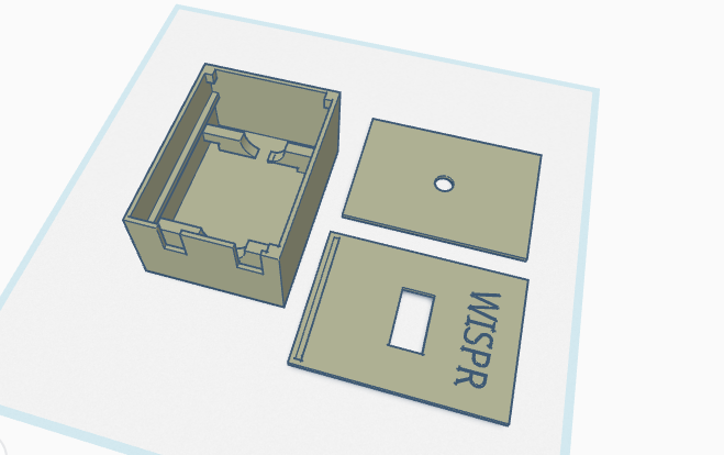 CAD model of the WISPR 3D-printed node enclosure